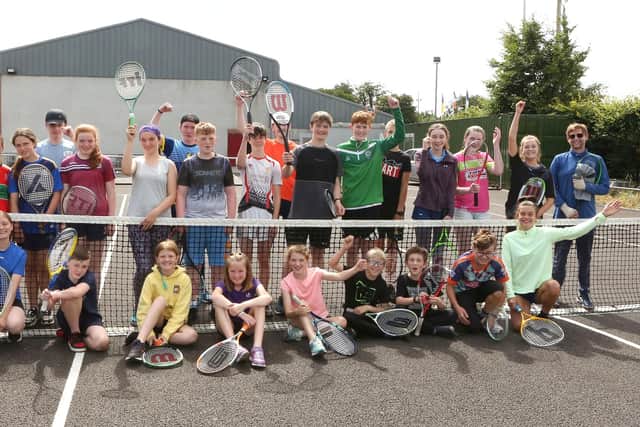 Below: a tennis event by SVT Activity and Wellness Hub. Photo: Michael Scully