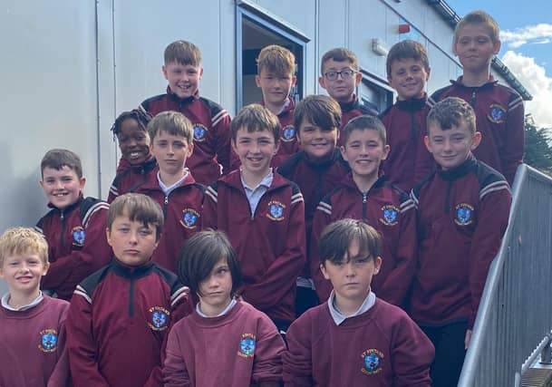 The boys of St Fintan's NS in Mountrath