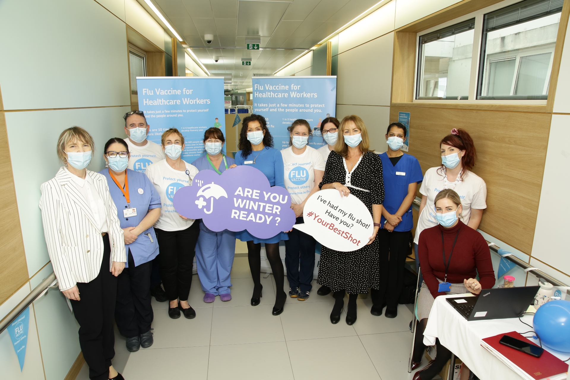 Portlaoise staff: Ita Kinsella, Mairead O’Sullivan, Pauric Dolan, Fiona Moore, Monica Brannigan, Ciara McHugh, Sarah Flanagan, Margaret Rice, Sandra McCarthy, Merin Raju, Aoife Higgins, Deirdre Walsh.