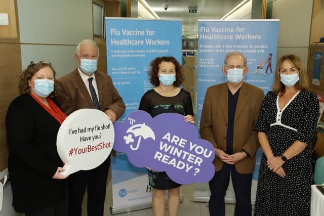 To see what vaccines are recommended for you, visit www.hse.ie/ covid19vaccine  and hse.ie/flu, call HSELive on 1800 700 700 or talk to a participating GP or Pharmacy. MORE BELOW PICTURE.
