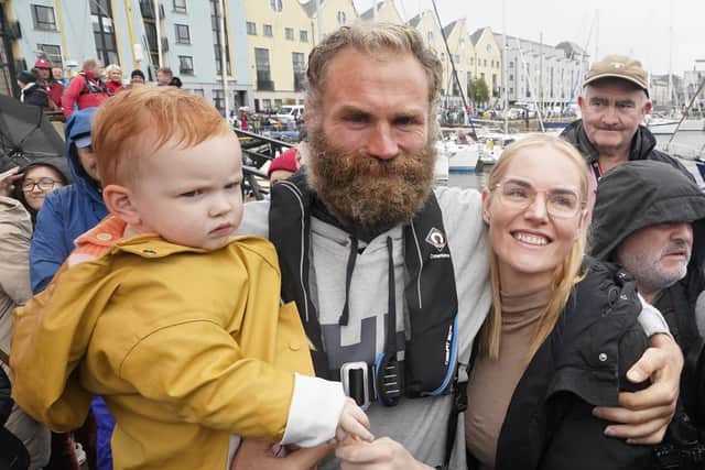 “Up until three days ago I hadn’t seen a person in 98 days, so I felt a bit of trepidation about this moment as it was so overwhelming after being so isolated from people.