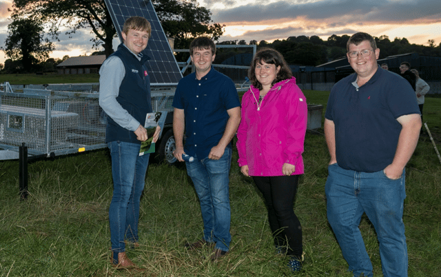 Liam Brophy from the Laois Macra with ABP Sustainability Manager Stephen Connolly, Liam Hanrahan and Joanne Cushen