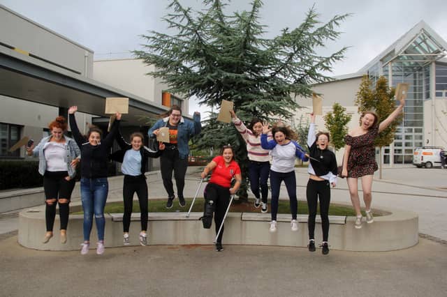 Scoil Chríost Rí Leaving Cert Day 2018. Picture Tim Keane