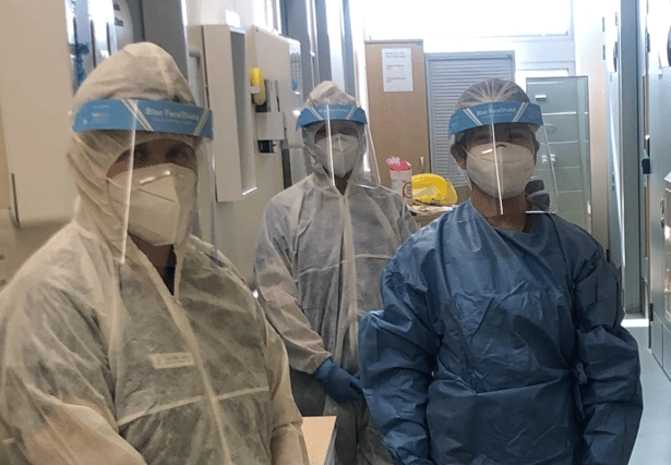 Covid-19 frontline at Portlaoise hospital