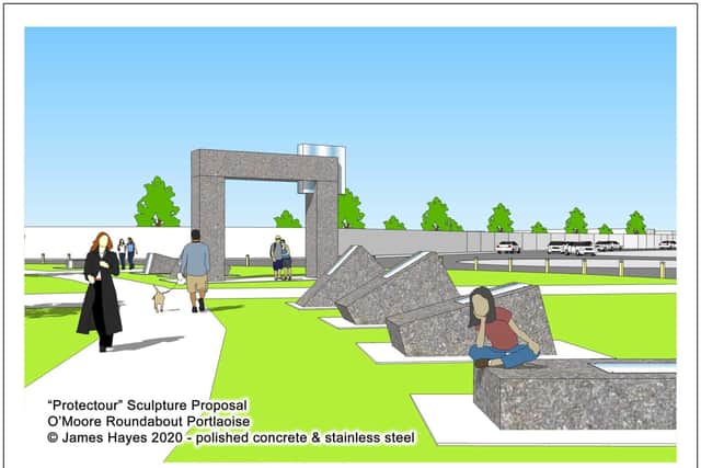 Mystery explained of concrete square at Portlaoise roundabout
