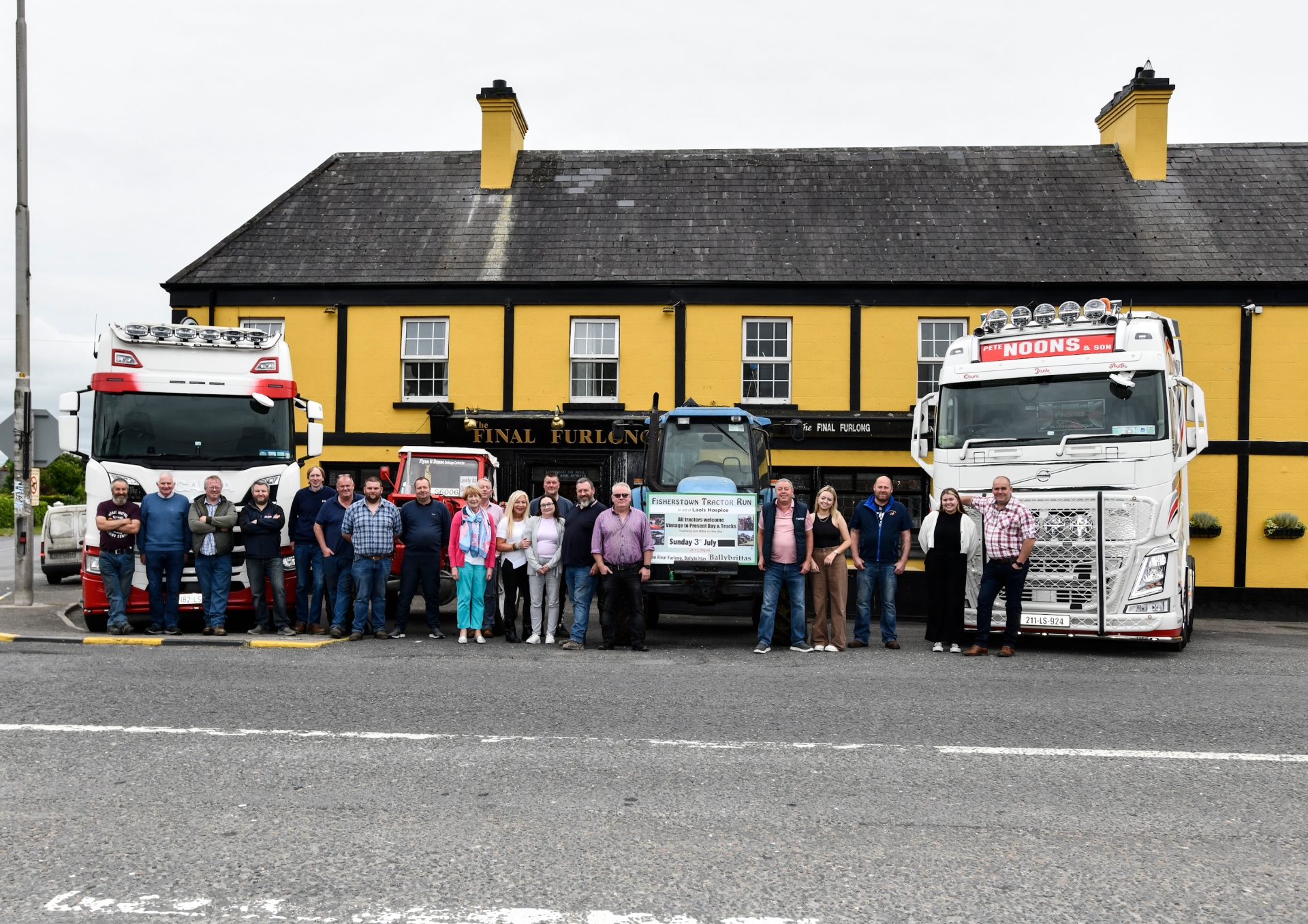 Launching the event at the Final Furlong in Ballybrittas
