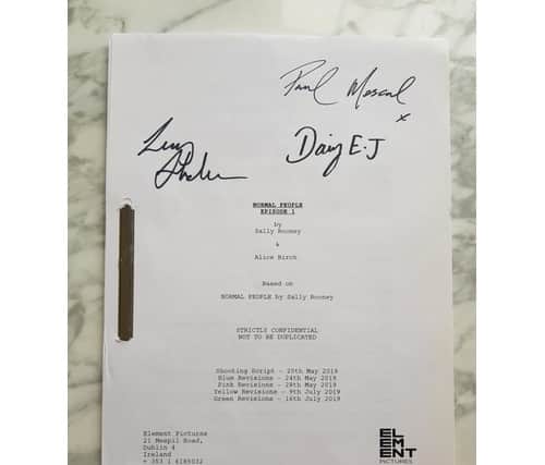 The Ballybrittas based auctioneer's description of the auction states that: “Director Lenny Abrahamson donates GAA shorts, script book and signed active script from award winning series Normal People to a unique auction in support of documentary film makers currently filming the war in Ukraine.”