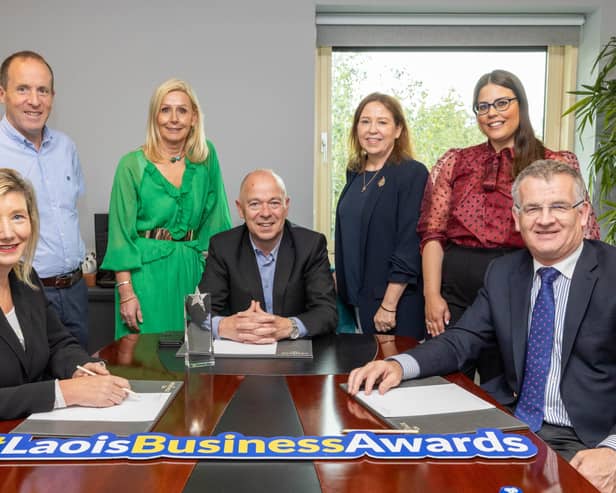 Laois Chamber members with the judges.