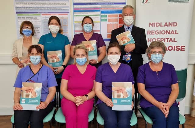 Staff at the Midland Regional Hosptal Portlaoise launch the recomendations.