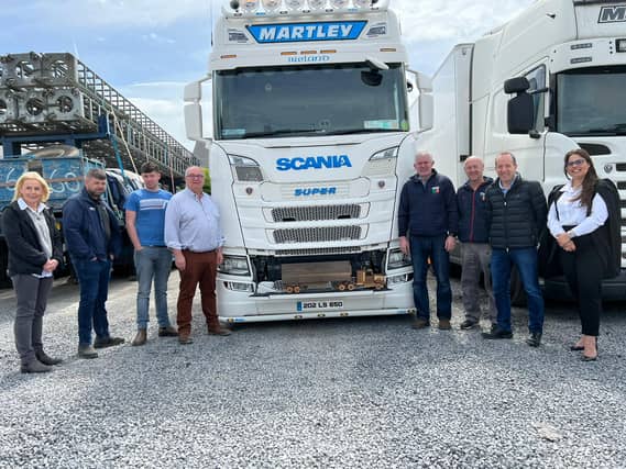 Alison Browne (President Laois Chamber), Aaron Martley, Cathal Martley, Mark Martley, John Strong (Chairperson Shine 2022), John Kirwan, Martin Crowley, both Emo GAA, Caroline Hofman Laois Chamber