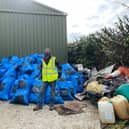 Rubbish gathered by volunteers last in the 2021 edition