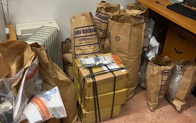 A man in his 30s is due to appear at Naas District Court this afternoon charged in relation to a drug seizure yesterday February 9 / PHOTO: KILDARE GARDA DIVISION