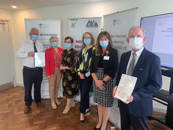 Michael Knowles, Avilene Casey, National Lead DPIP HSE, Fiona Moore, Nurse Practice Development, Ms Serena Brophy, Project Lead, Ms Sandra McCarthy, Dir of Nursing, Dr John Connaughton, Clinical Dir