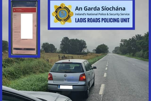 Disqualified driver caught driving in Laois by Gardaí using phone app