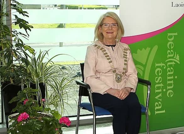 Cllr Catherine Fitzgerald during her year as Laois County Council Cathaoirleach