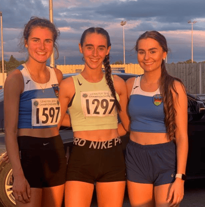 Laura Mooney, left and Ava O'Connor, right with Claire Fagan.