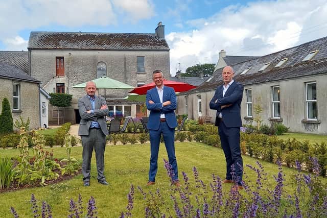 N’Ware are already on site and hiring staff. Pictured below in the BloomHQ gardens are Derek Smith, Mark Rijke and David Kenny. 