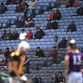 Supporters in the Hogan Stand during the Leinster GAA Hurling Senior Championship Semi-Final match between Kilkenny and Wexford at Croke Park .