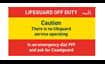 No lifeguards sign: