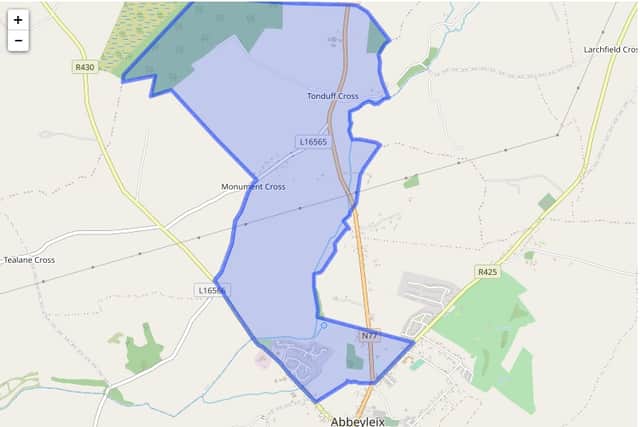 Irish Water and Laois County Council says it regrets any inconvenience these improvement works may cause. The works will be carried out on behalf of Irish Water by Ward and Burke Ltd. and are expected to be completed by the end of May in Tonduff. MORE BELOW MAP OF TONDUFF DOWNLAND.