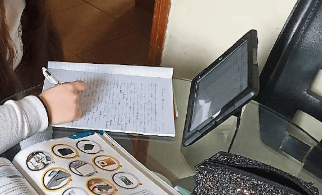 Studying from home universal among Irish students.