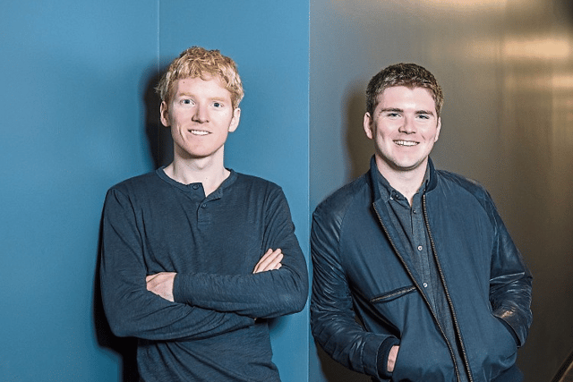 Patrick and John Collison founded Stripe which is an online payments company.