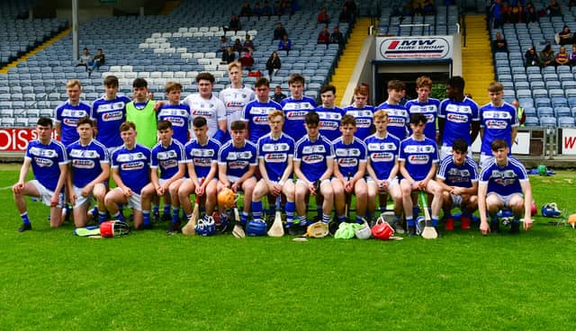 The Laois Minor hurling team that took on Wexford at O'Moore Park. Photo: Denis Byrne