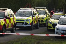 The scene near the crash site.