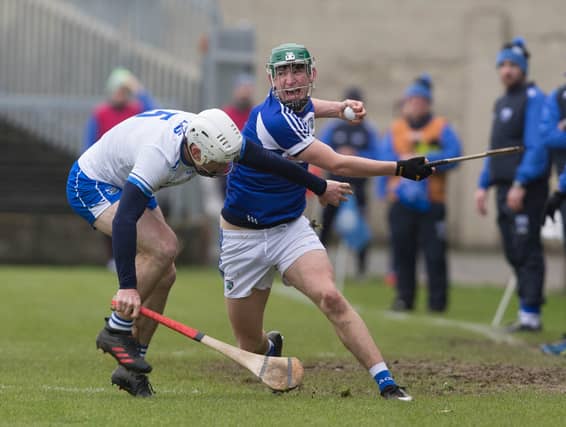 Sean Downey in possession for Laois. Pic: Alf Harvey