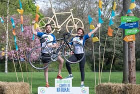 Minister Eoghan Murphy and world championship canoist Jenny Egan launch this year’s Tour de Picnic cycle