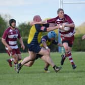 Kieran Hyland runs the ball out of his own twenty two during Saturday’s Spiers Cup final