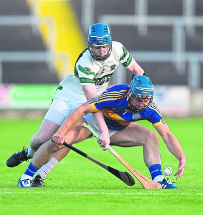Lee Cleere, in action here for Clough-Ballacolla, will make his first start for Laois seniors on Sunday.