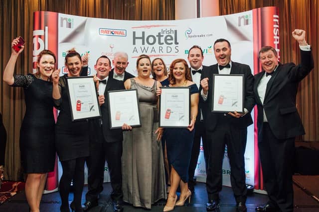 The staff of The Heritage Killenard celebrate all their wins in the Yes Chef Irish Hotel Awards.