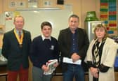 The 2016 Laois Rotary Young Chef Mark Dunphy, with Andrew Cremin, Rotary Club, and chef judges Andreas Runas and Imelda Devitt.