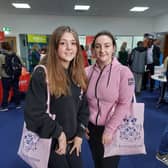Aimee Dunne and Annalee Fitzpatrick at the LOETB jobs fair in Portlaoise.