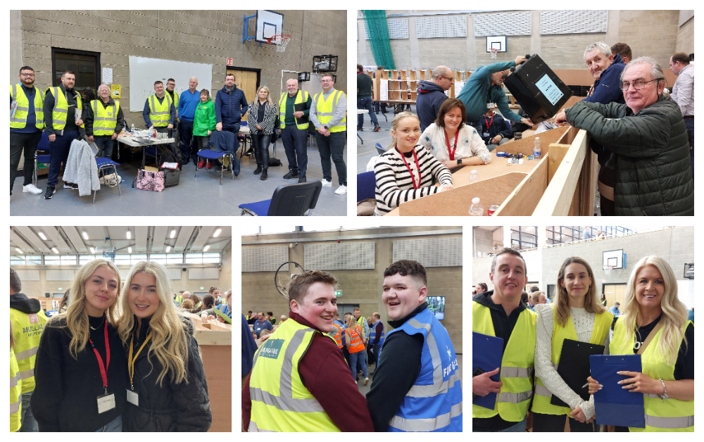 IN PICTURES: Big morning crowds already at the Laois General Election count