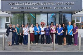 Staff from Midland Regional Hospital Portlaoise celebrate International Nurses Day 2026. 