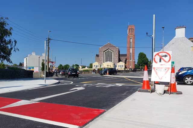 Roadworks in Portlaoise.