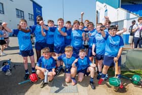 Scoil Bhride Portlaoise celebrate.