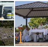 Portlaoise Cemetery Mass, which was celebrated by Msgr John Byrne, PP, was marred by violence.