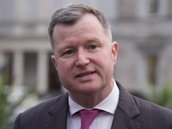 Malcolm Byrne from Fianna Fail arrives at Leinster House in Dublin