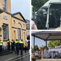 Men and youths appear at Portlaoise District Court after Portlaoise cemetery Sunday Mass