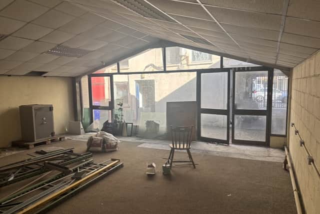 Rear shop interior.
