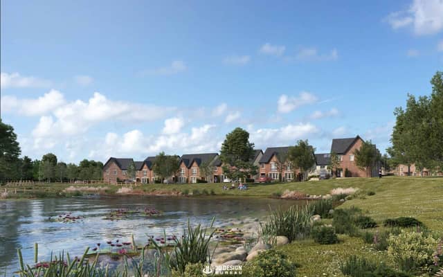 Architectural CGI of Housing Development in Summerhill, Portlaoise.
