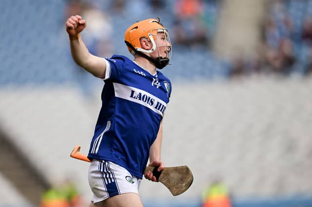 Motm Cillian Dunne celebrates a late point during the Joe McDonagh Cup final. Photo by Ramsey Cardy/Sportsfile
