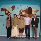 Theo,parents principal Darach Kennedy and Amanda Horan PLC Deputy