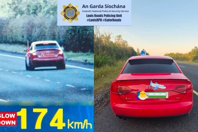 The Audi A4 was seized