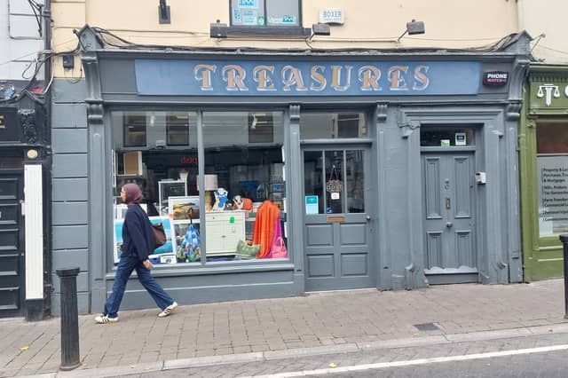 Treasures gift shop on Portlaoise Main Street