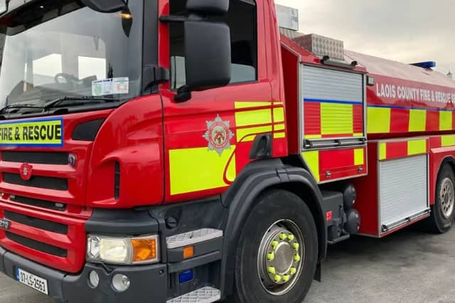 A Laois County Fire & Rescue Service vehicle.