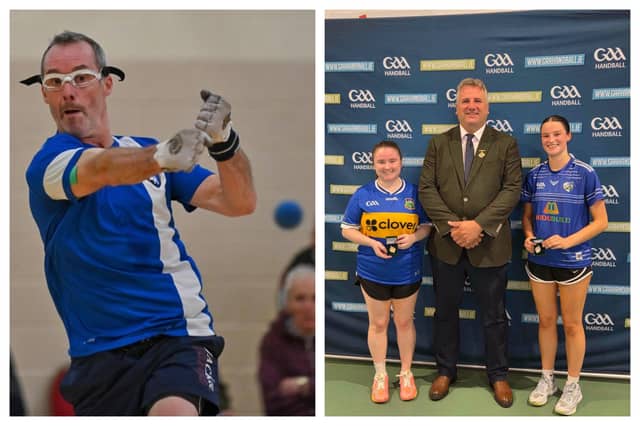 Left: Laois' Kevin Brennan won an All-Ireland on Sunday. Right: Laois' Orla Brophy lost out to Tipperary's Siobhan Pentrice in the Ladies Junior B final